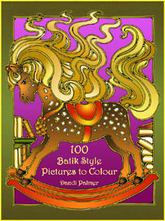 100 Batik Style Pictures to Colour